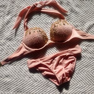 Victoria secret bombshell rhinestone bikini set
